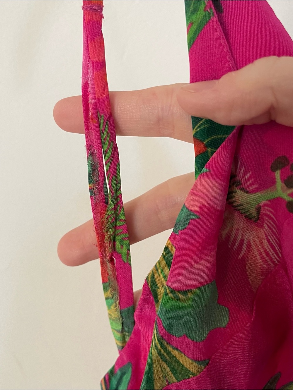 Farm Rio Mixed Flowery Ruffle One Shoulder Midi Dress XS $328 - Picture 6 of 9